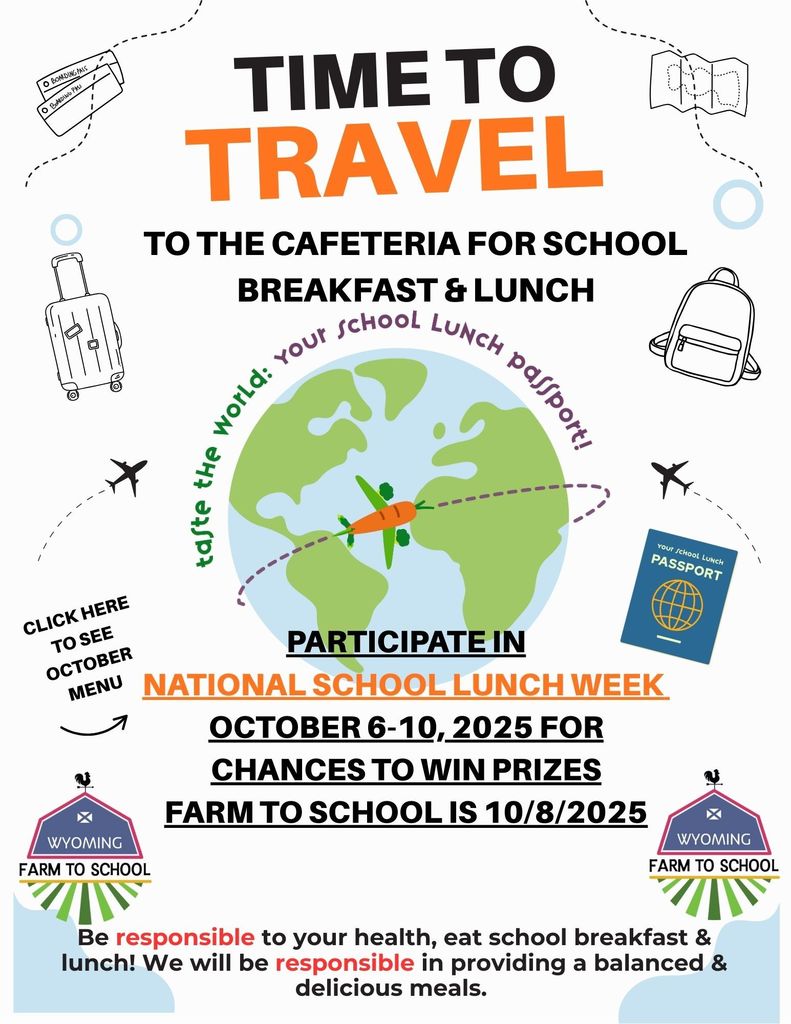 National School Lunch Week English Flyer
