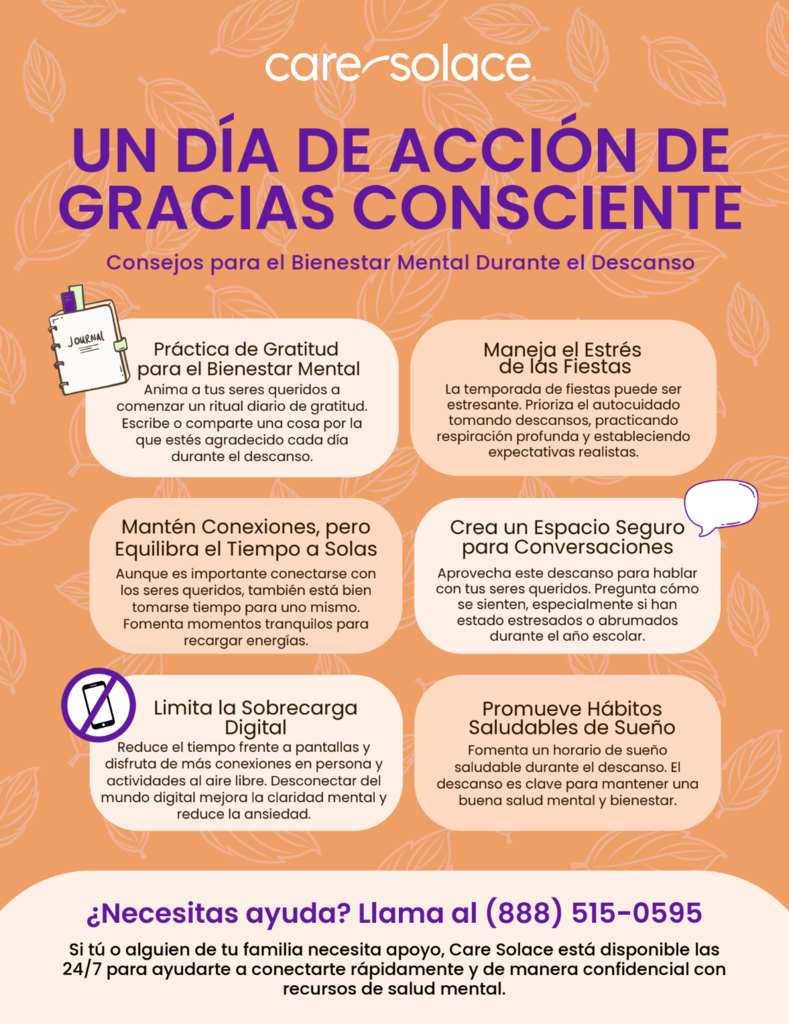 Spanish A Mindful Thanksgiving PA