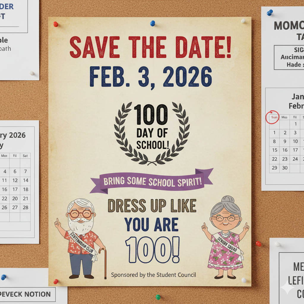 100th day of school dress up day