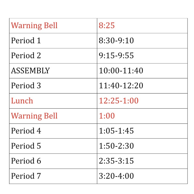 schedule 5/7