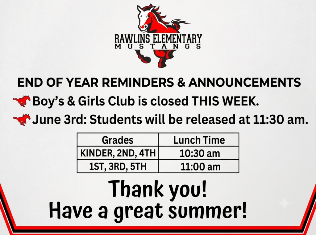 End of Year reminders