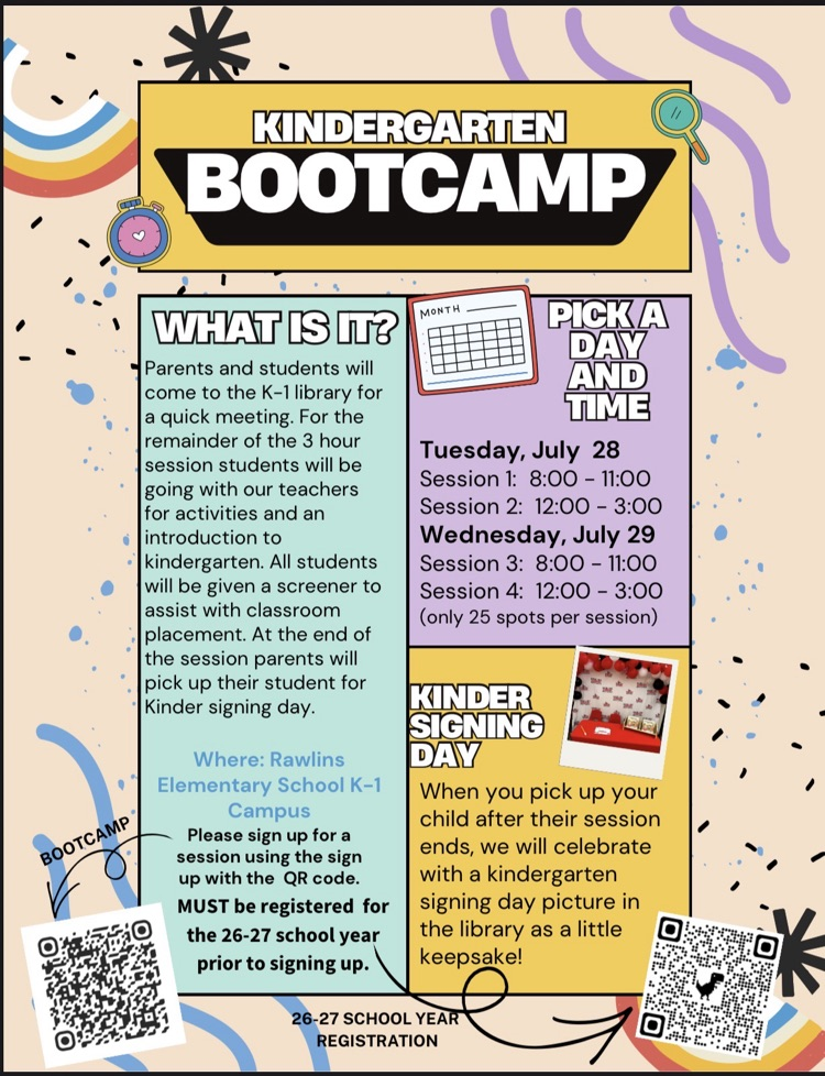 Kinder Bootcamp Flyer