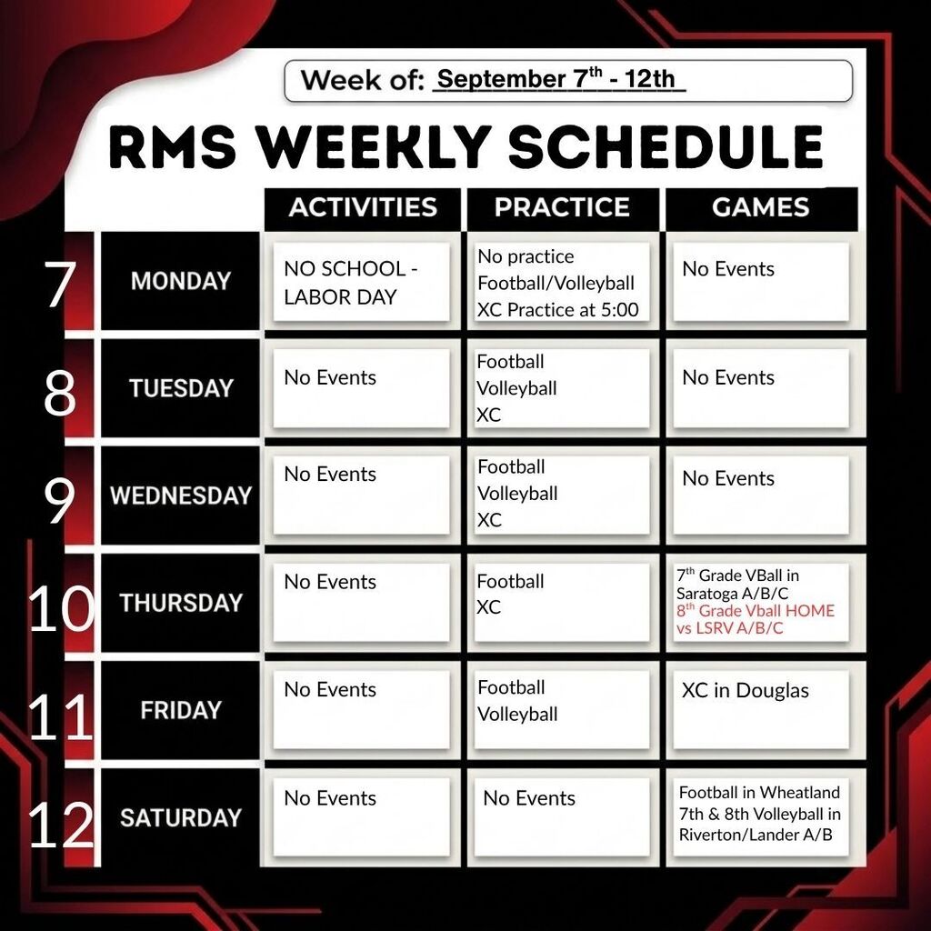 schedule