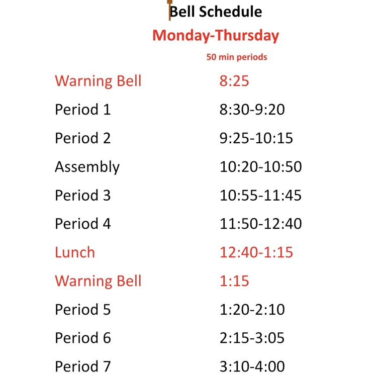 schedule