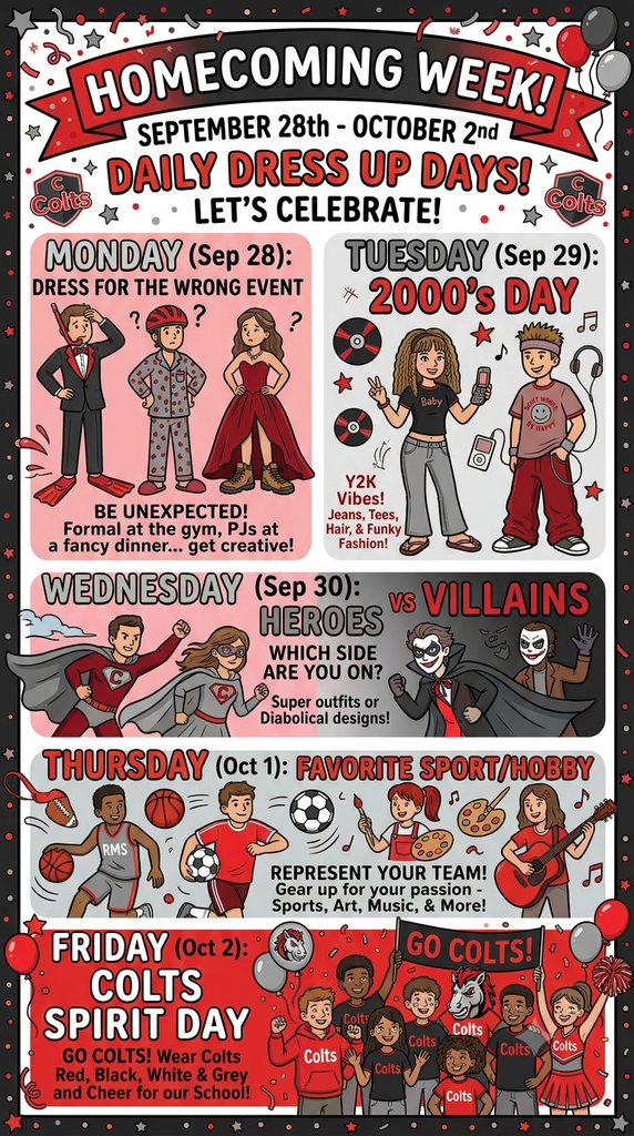 RMS Homecoming Dress Up Days