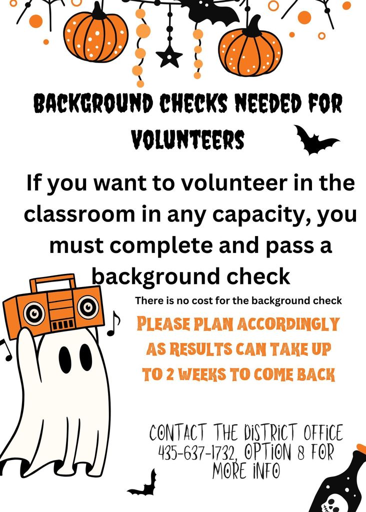 Background checks needed for volunteers