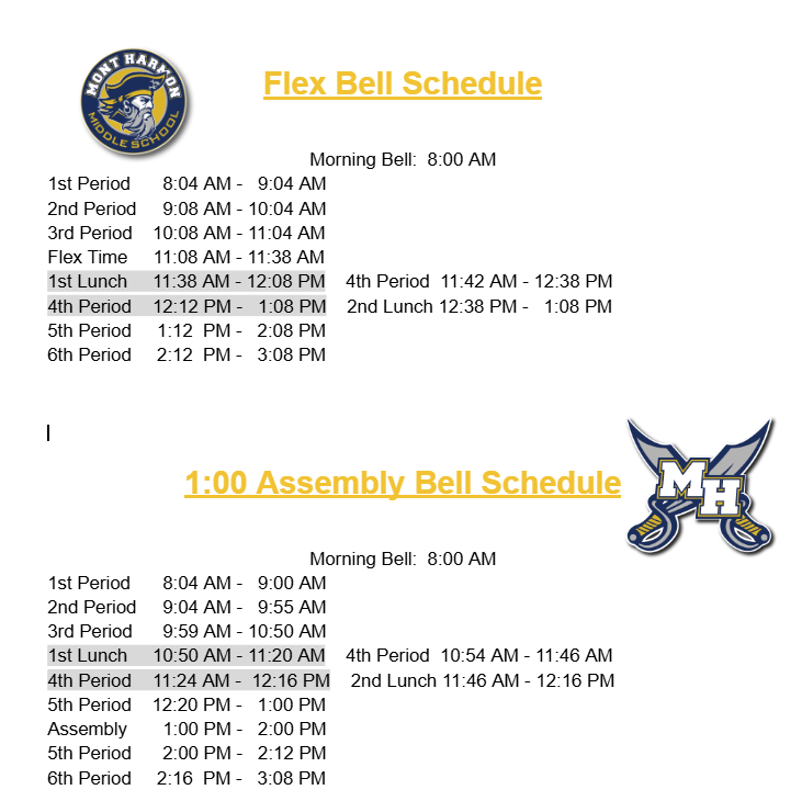 Bell Schedule