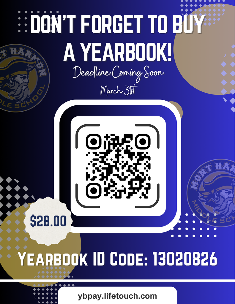 Yearbook Deadline March 31st