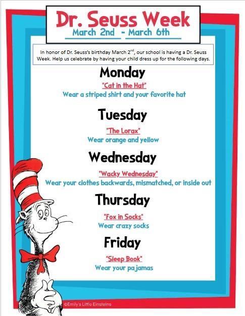 Dr Seuss Week