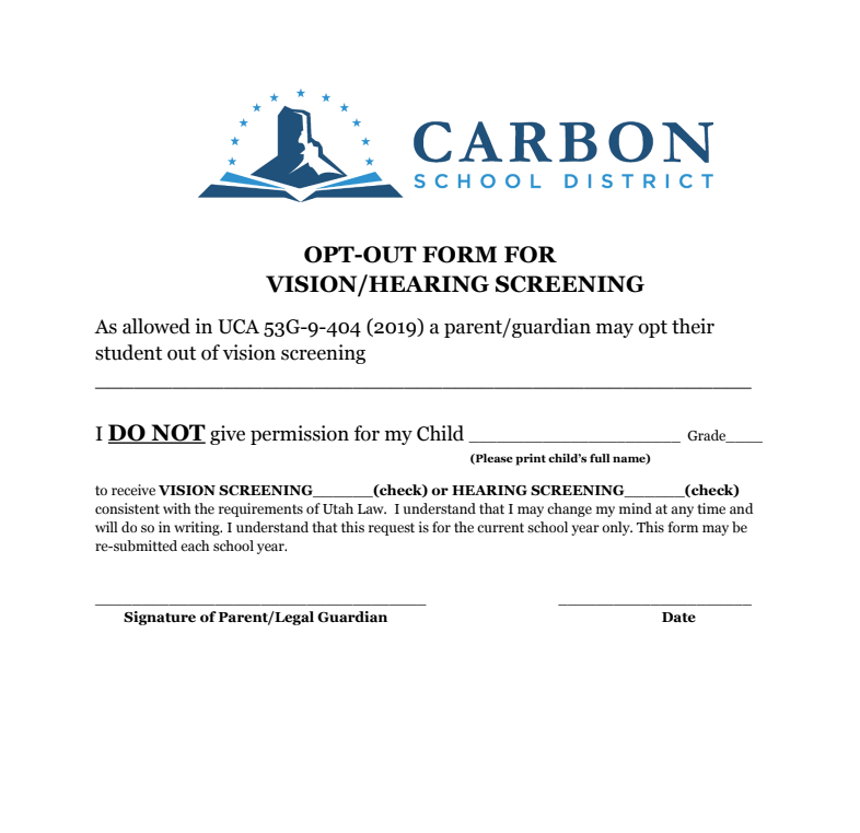permission form