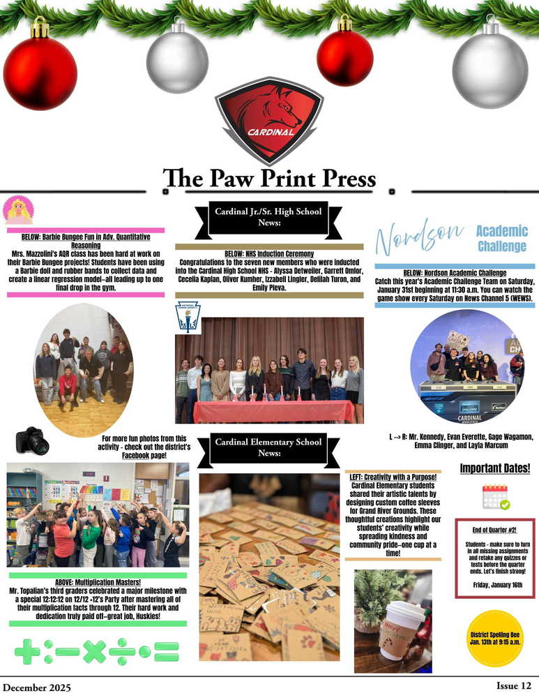 December Paw Print Press