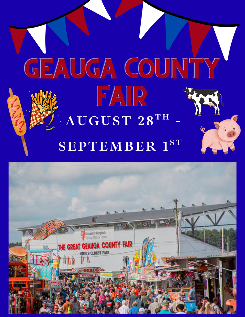 Geauga County Fair - August 28th - September 1st