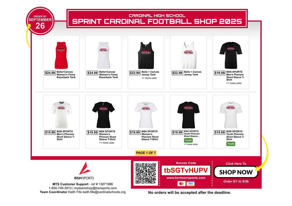 BSN Football Team Shop 2025