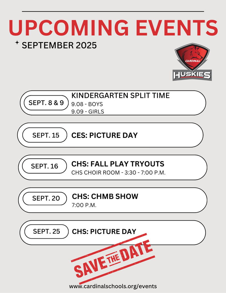 Upcoming Events - September 2025