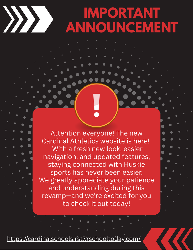 New Athletic Website Link - We are going live on September 12th!
