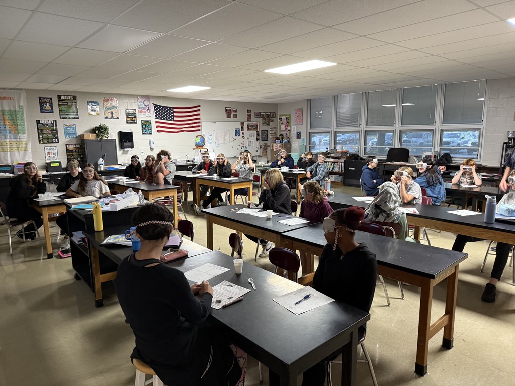 8th Grade Students in Mrs. Fekete's class are learning about how different solutions  affect the mass, density, and volume of an object.