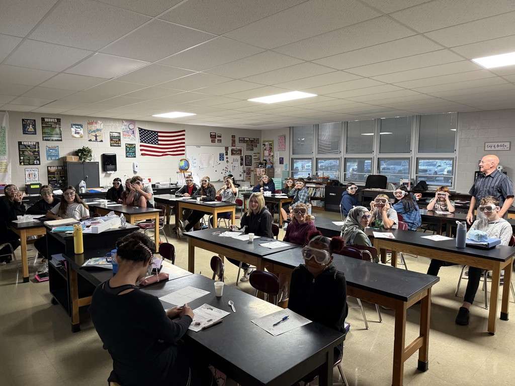 8th Grade Students in Mrs. Fekete's class are learning about how different solutions  affect the mass, density, and volume of an object.