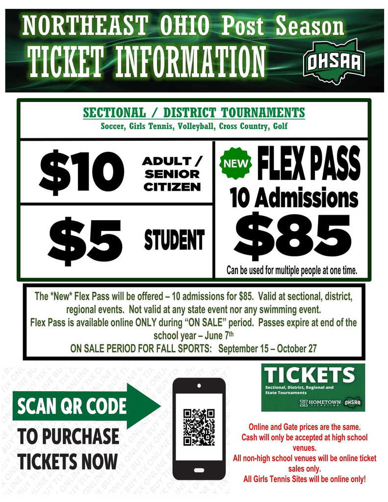 Fall Sports Tickets for Playoffs in 2025.