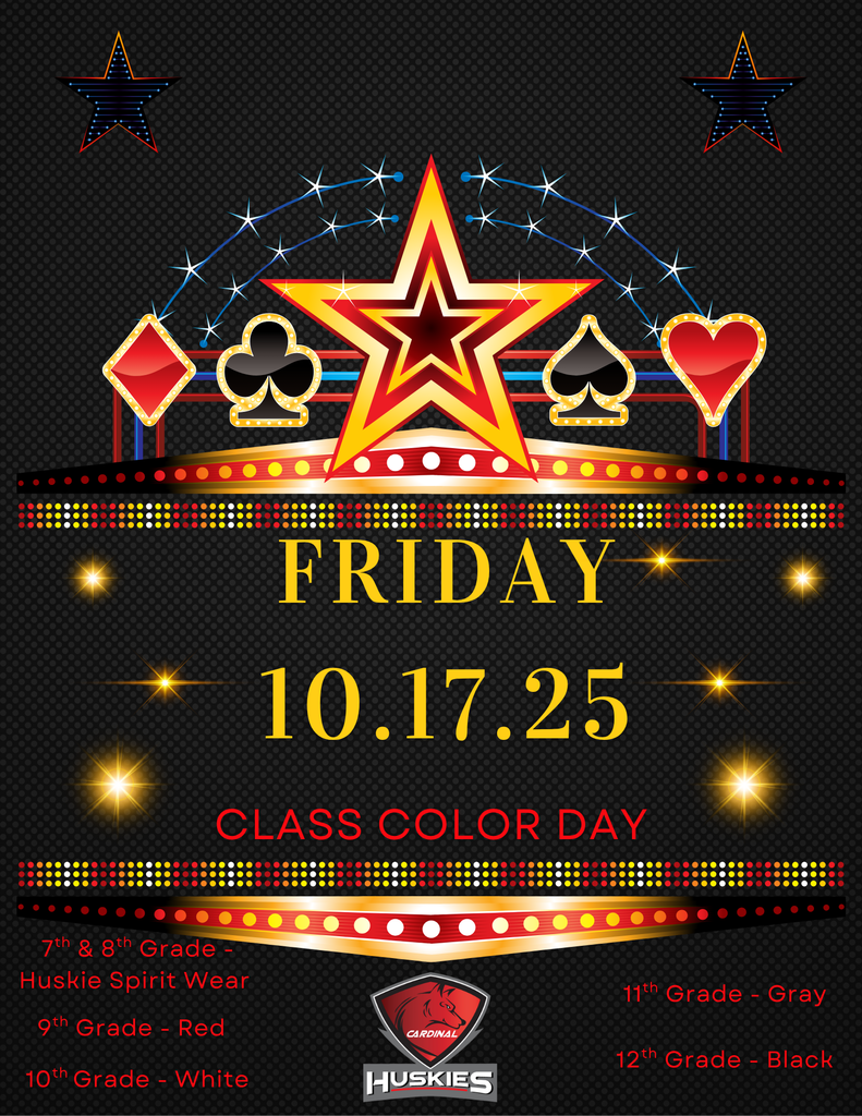 Friday, October 17th - Class Color Day