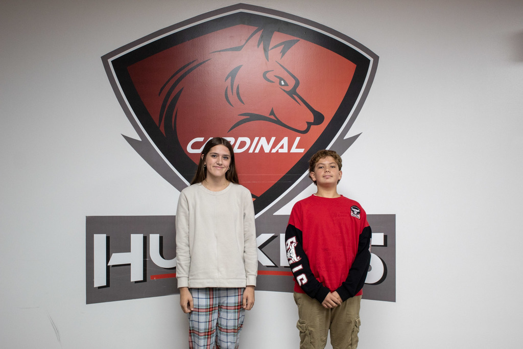 Freshmen Homecoming Court: Meredith Canfield and Axel Young