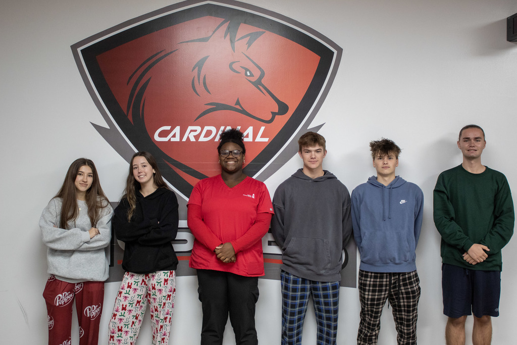 Senior Homecoming Representatives: Alaina Gragg, Maggie Grant, Kamari Graley, Tor Eastlake, Blake Strever, and Andrew Baker. Not Pictured: Sam Gdovichin and Ali Puruczky