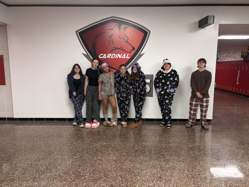 Spirit Week 2025: Auburn Juniors dress up for PJ day.