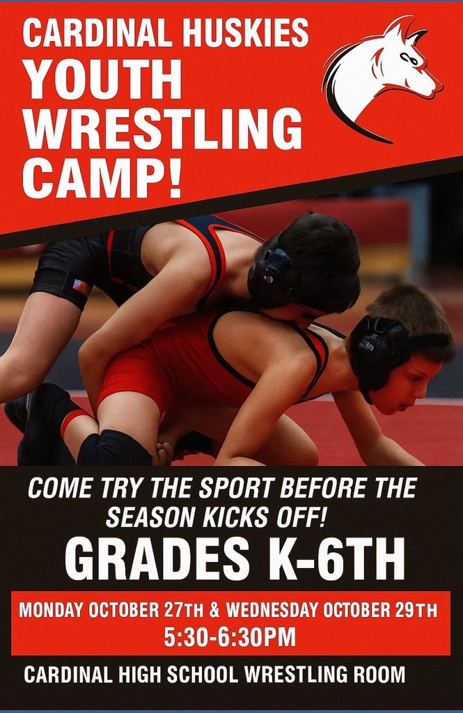 Youth Wrestling Camp - October 27th and October 29th.