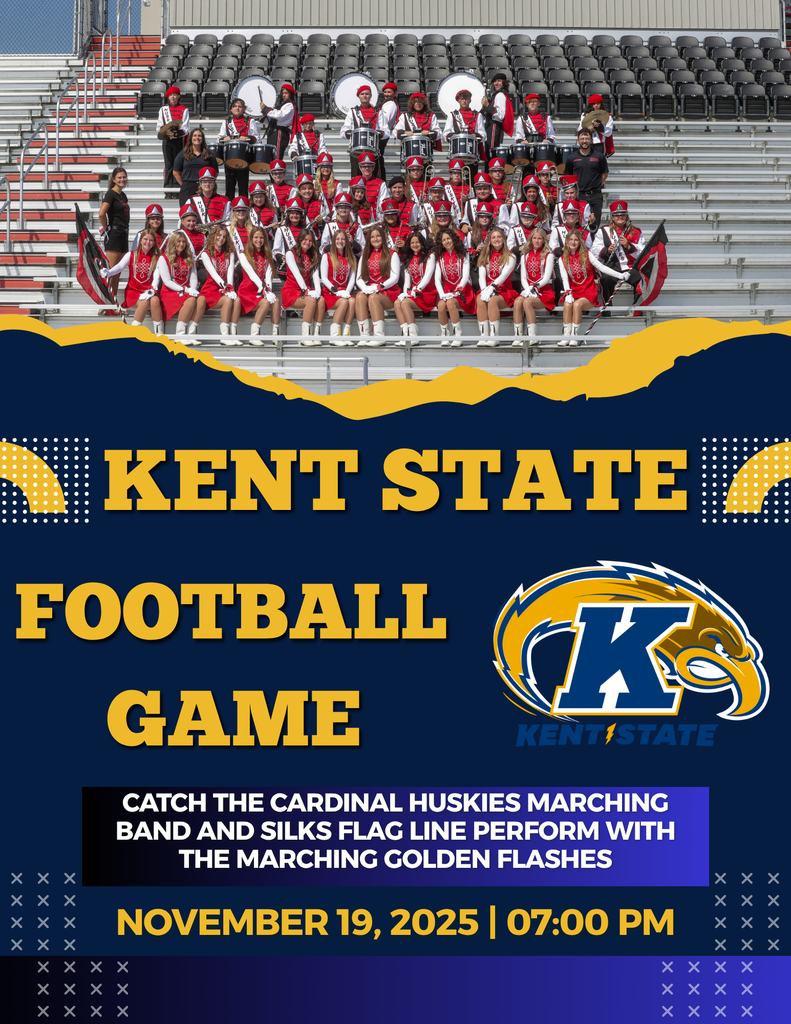 CHMB and Silks Flag Line will perform with Kent State University on November 19th.