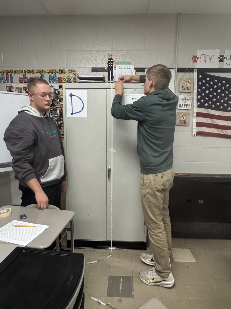 AQR Class with Barbie Bungies - Mrs. Mazzolini's class experimented with dolls and rubber bands to collect data to make linear regressions for their final drops in the gym.