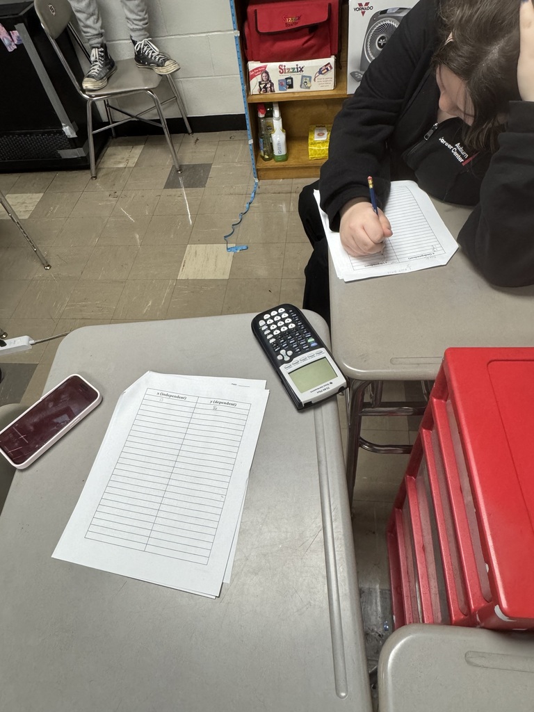 AQR Class with Barbie Bungies - Mrs. Mazzolini's class experimented with dolls and rubber bands to collect data to make linear regressions for their final drops in the gym.
