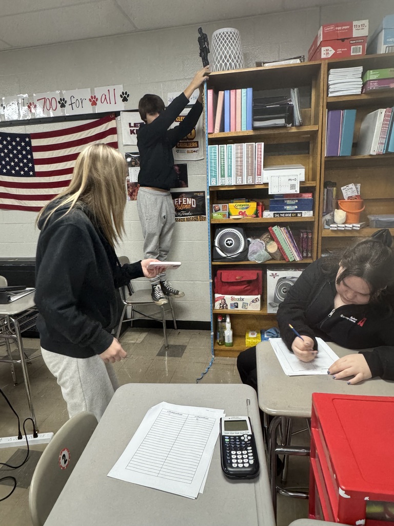 AQR Class with Barbie Bungies - Mrs. Mazzolini's class experimented with dolls and rubber bands to collect data to make linear regressions for their final drops in the gym.