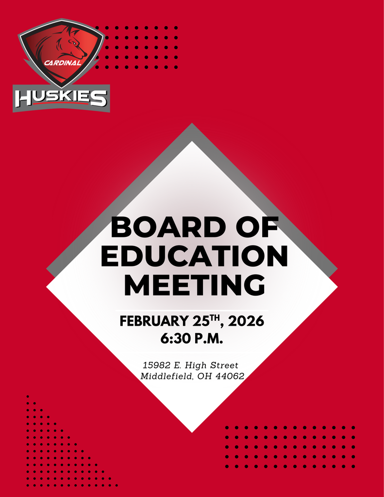 Board of Education Meeting - February 25th, 2026 @ 6:30 p.m. 