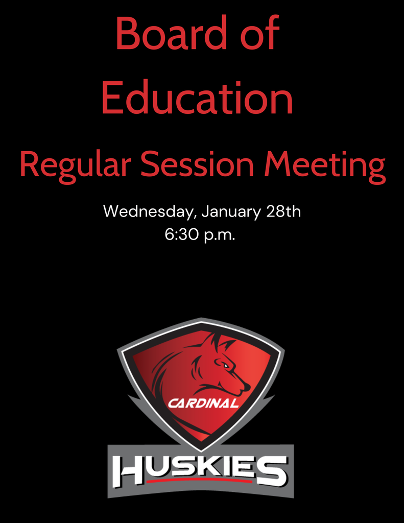 Board of Education Meeting - January 28th at 6:30 p.m.