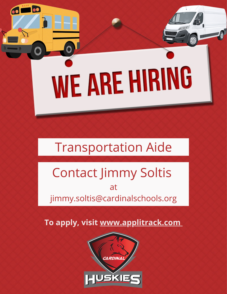 Help Wanted! - Transportation Aide... Contact Jimmy Soltis 