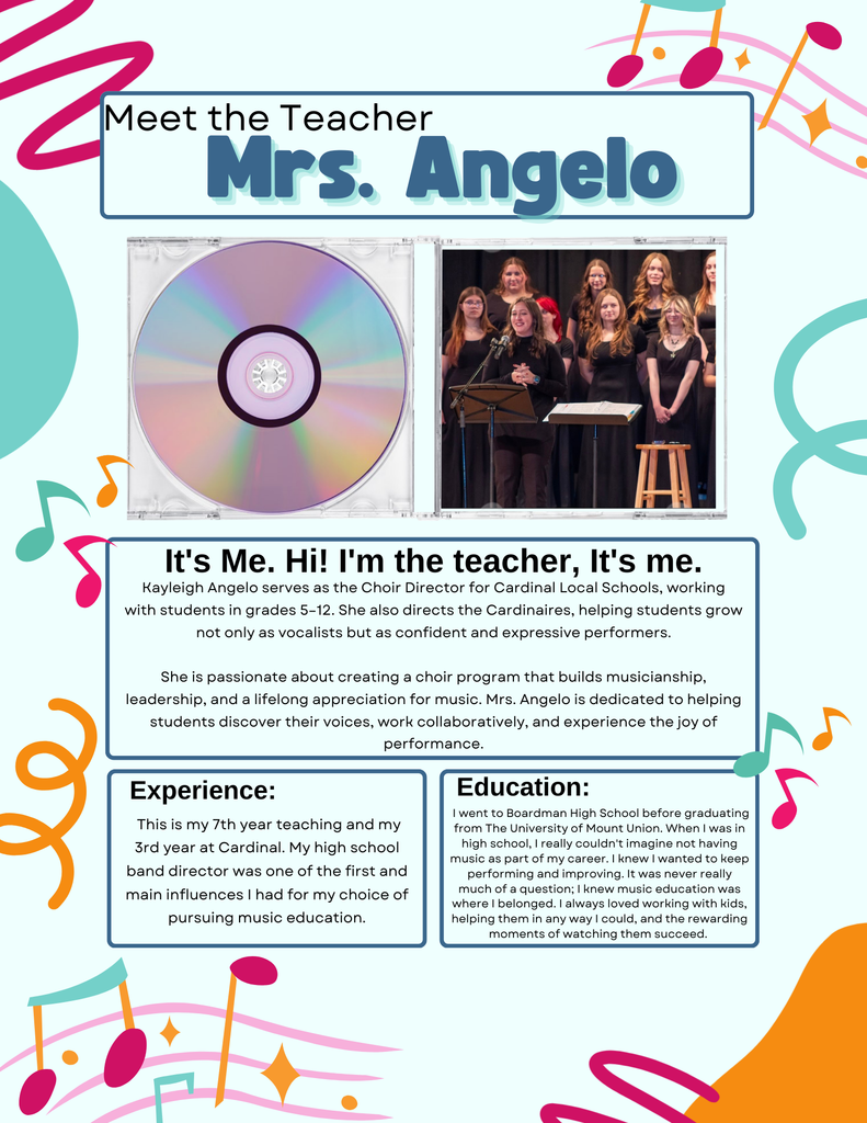 Music in our Schools Month - The entire month of March will be dedicated to our music educators in the district! 