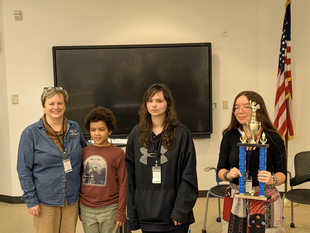 Alanna Pliml finishes as a 1st Runner-Up in the Tri-County Spelling Bee. 