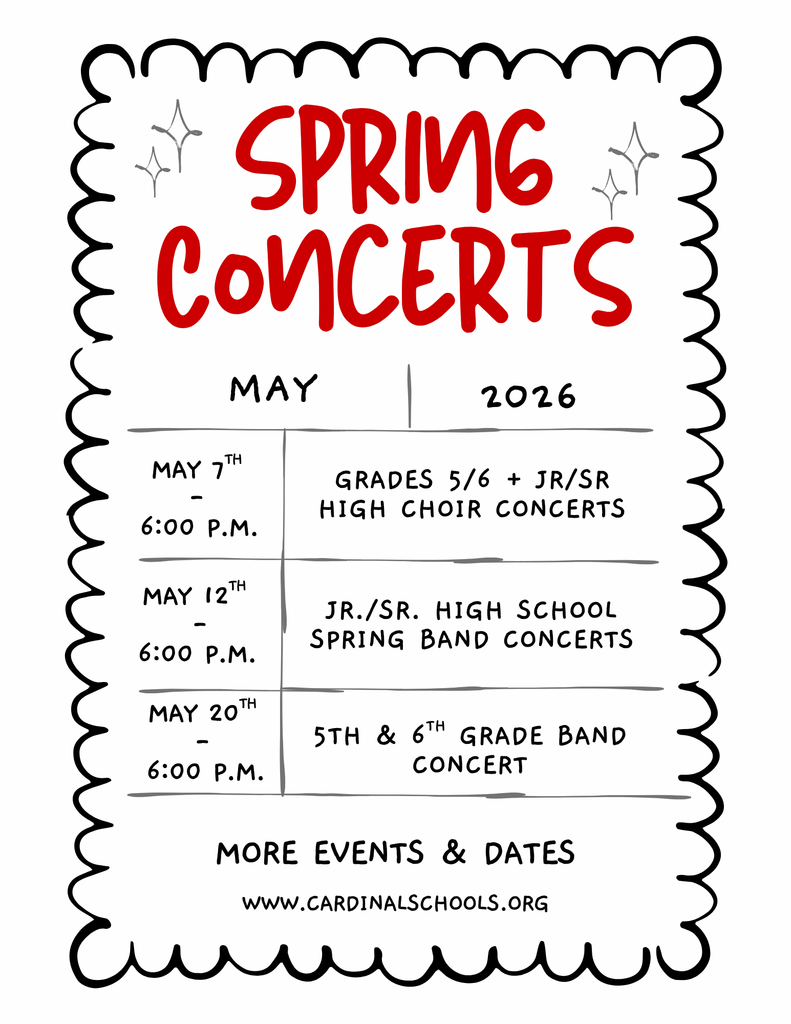 Spring concerts coming up in May! 