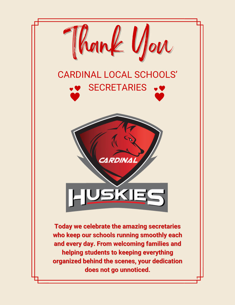 National Secretaries Day - Thank you! April 20th.