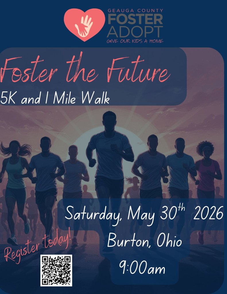 Foster the Future - 5k and 1 Mile Walk! on Saturday, May 30th at 9:00 a.m.