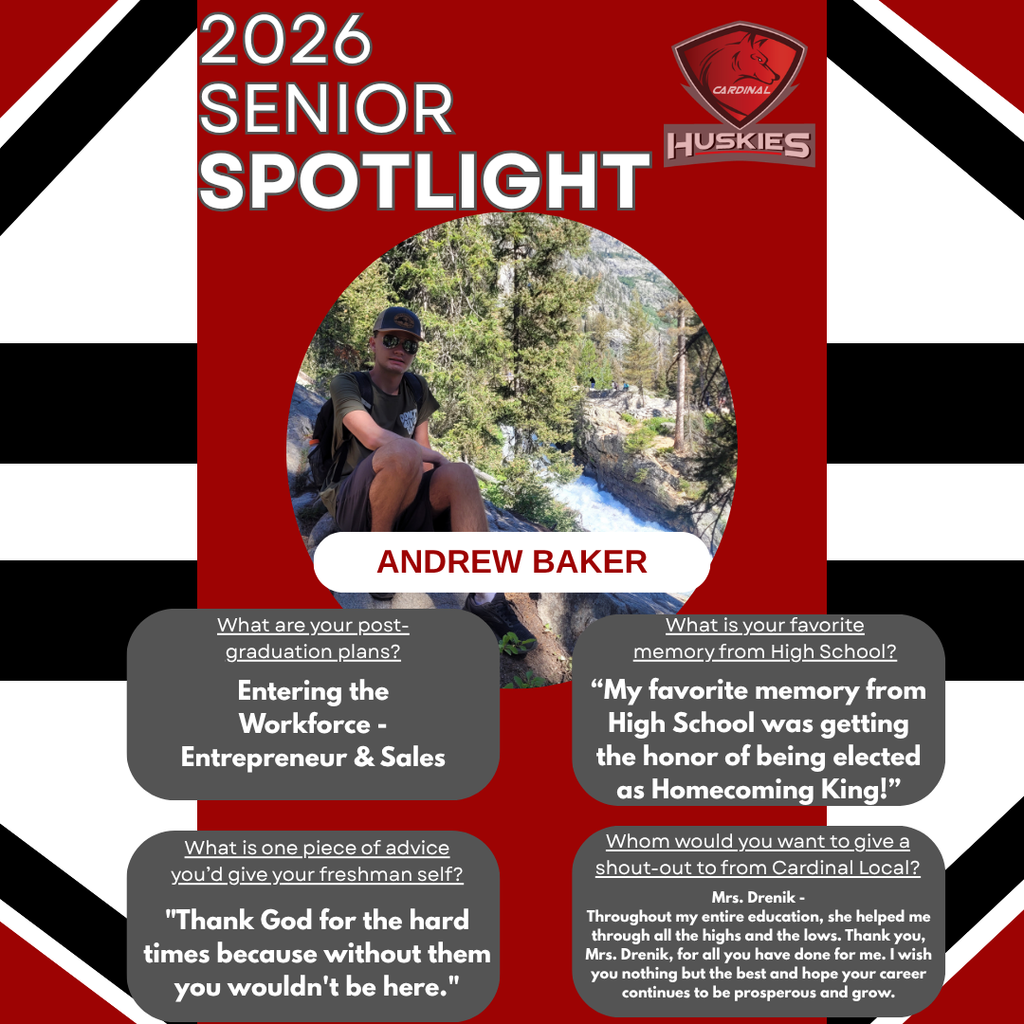 Senior Spotlight 2026 - Andrew Baker 