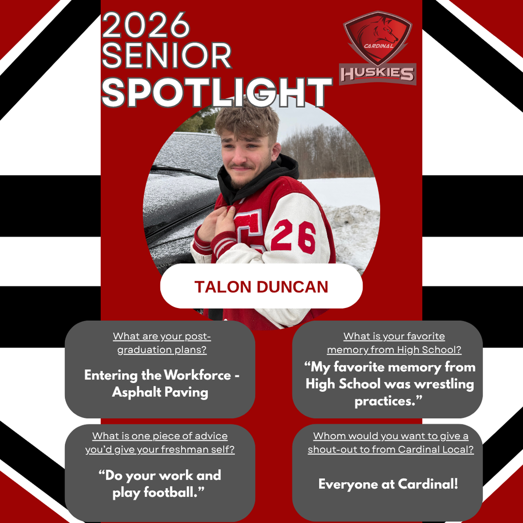 Senior Spotlight 2026 - Talon Duncan