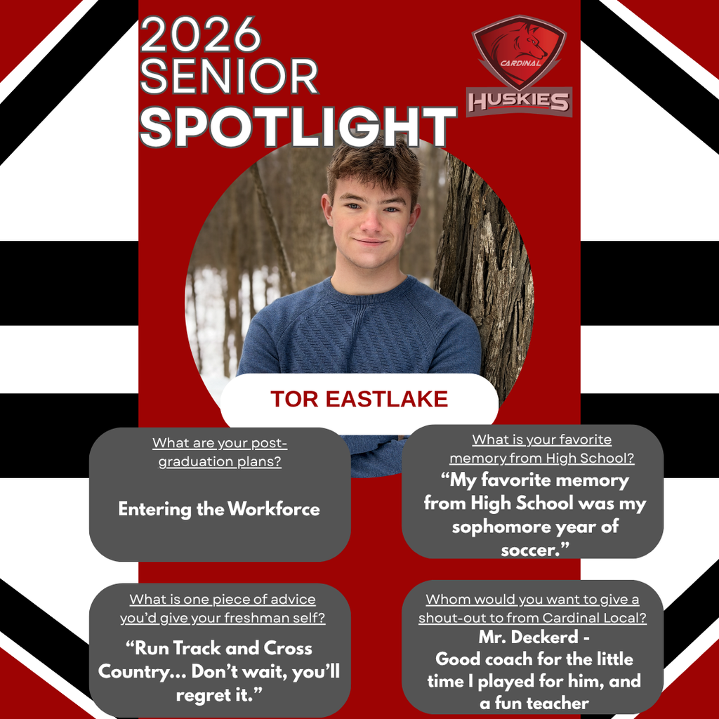Senior Spotlight 2026 - Tor Eastlake