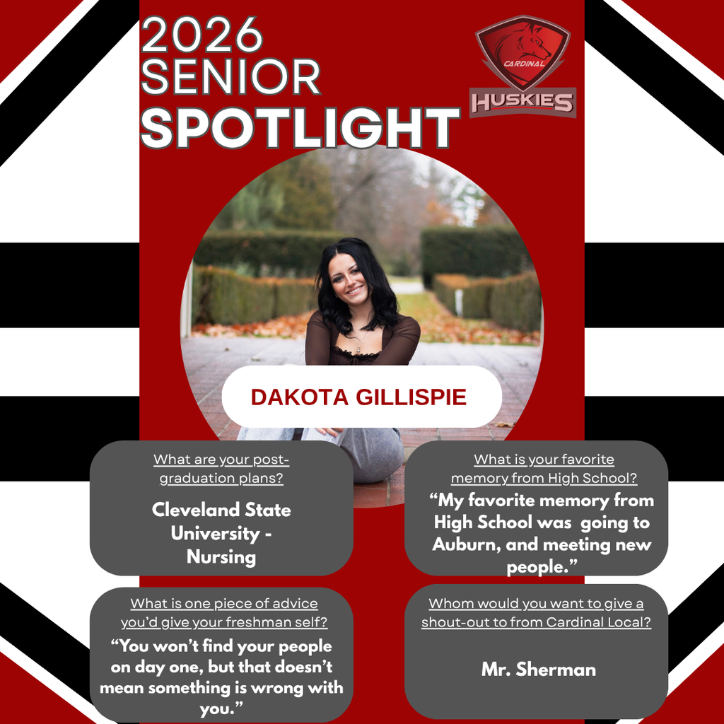 Senior Spotlight 2026 - Dakota Gillispie