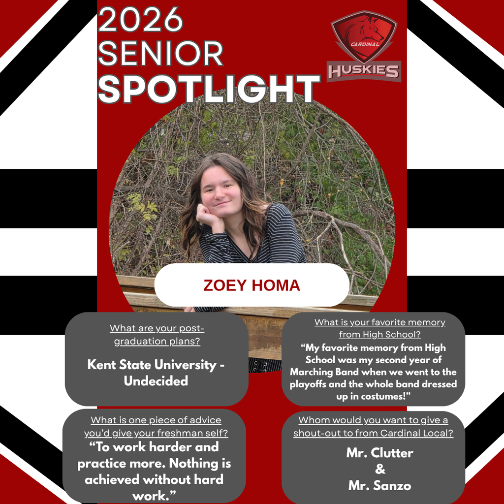 Senior Spotlight 2026 - Zoey Homa