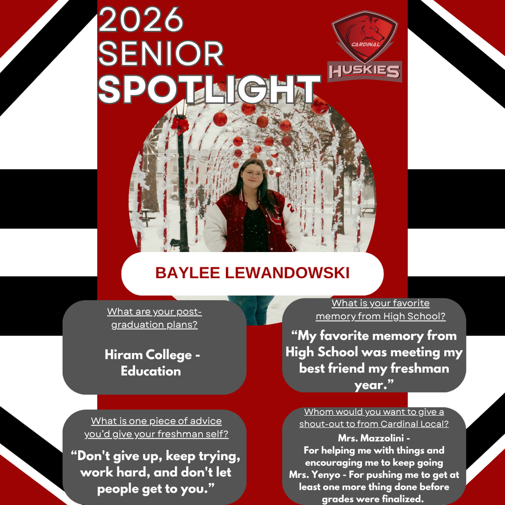 Senior Spotlight 2026 - Baylee Lewandowski