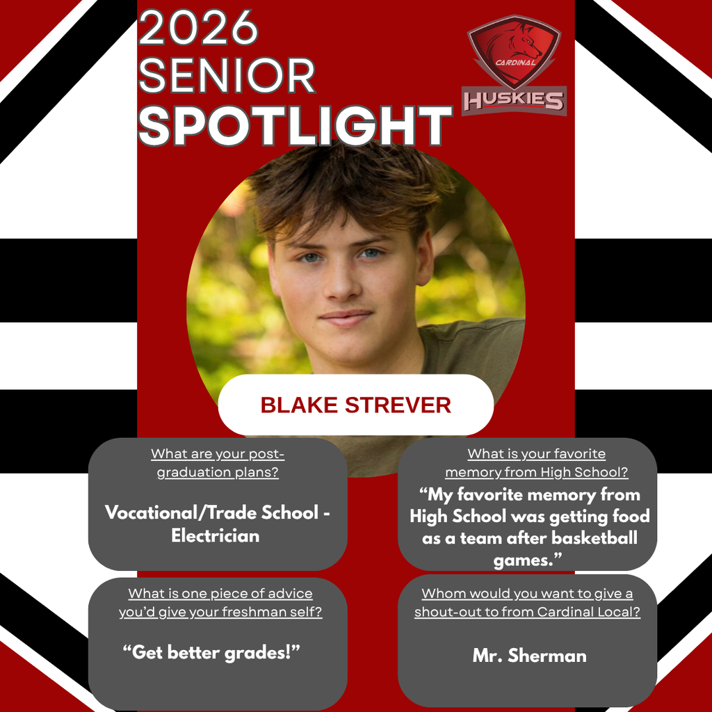 Senior Spotlight 2026 - Blake Strever 