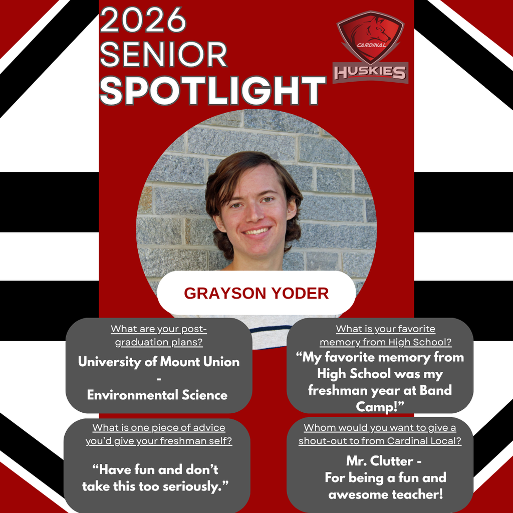 Senior Spotlight 2026 - Grayson Yoder 