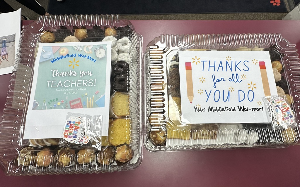 Wal-Mart donation of desserts for teacher appreciation week at CES!
