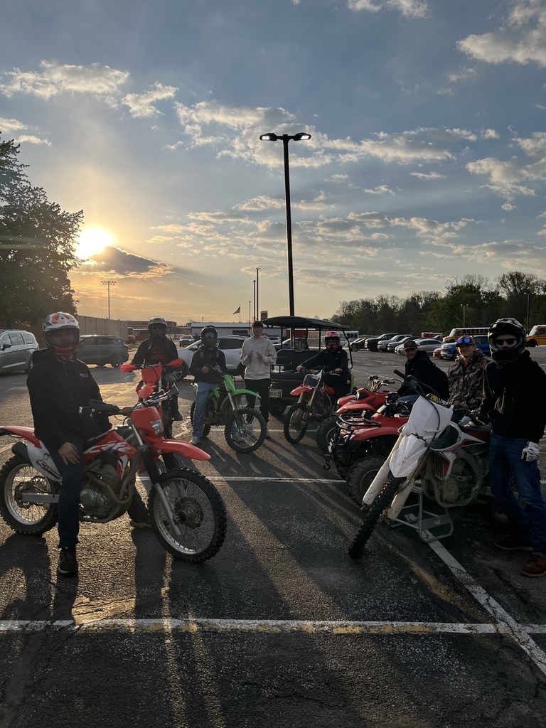 Anything but your car day - Some of the senior boys brought anything but their cars to work today.