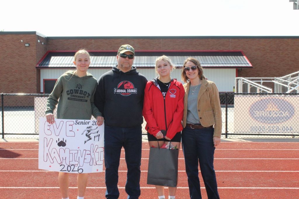 Track Senior Night on May 7th, 2026. Good luck!